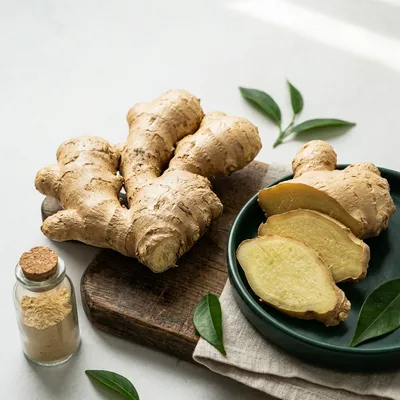Jengibre como complemento del matcha
